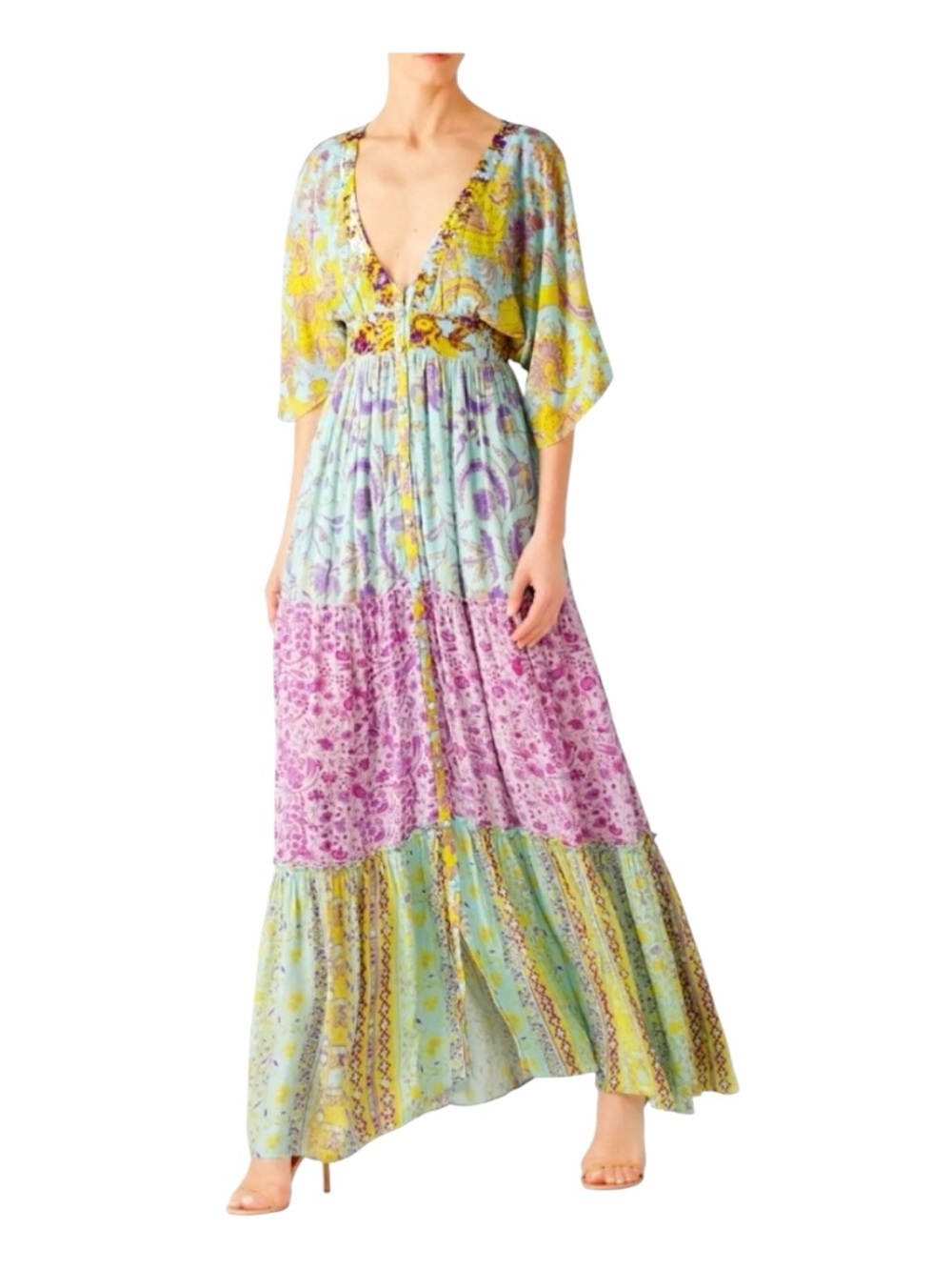 Hemant & Nandita Layla Printed Maxi Dress